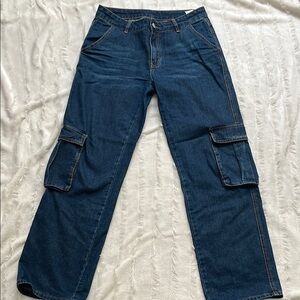 Denim Cargo Jeans